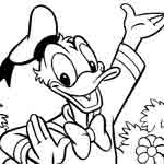 Donald Duck Coloring Page