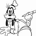 Goofy Coloring Page